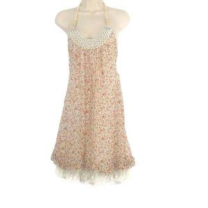 Runway Paris Pearl Embellished Floral Halter Dress